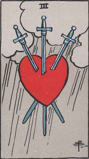 Tarot Card by Card – Three of Swords