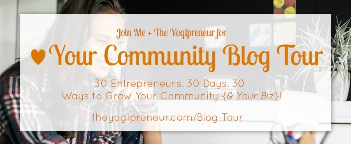 Yogipreneur Blog Tour – Creating a Community When You’re a Lone Wolf