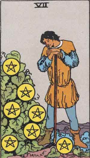 Tarot Card by Card – Seven of Pentacles