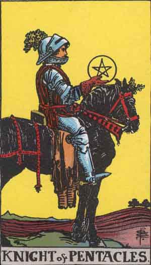 Tarot Card by Card -  Knight of Pentacles - Tarot Card Meanings