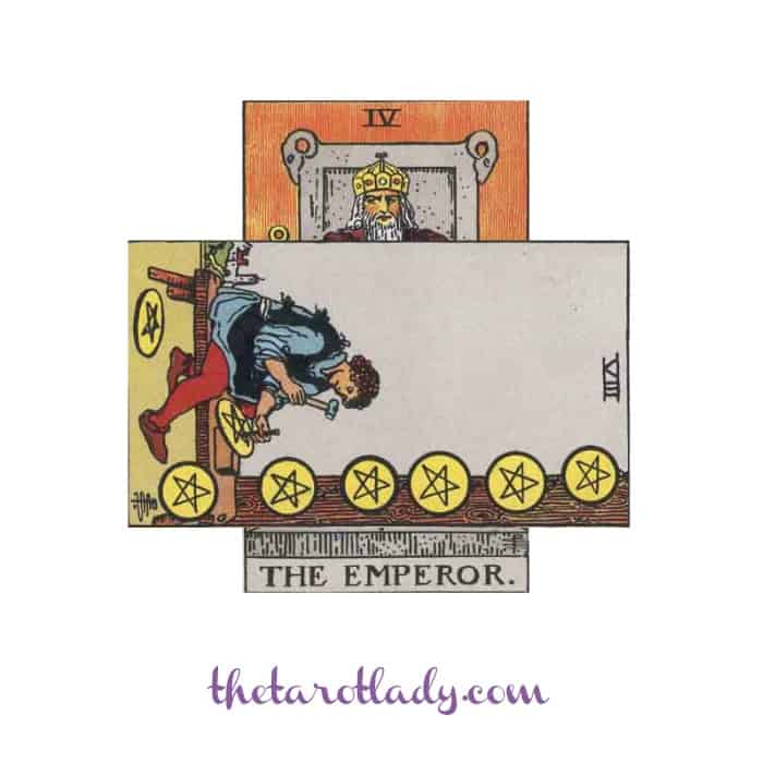 Breaking Down the Celtic Cross - Mini Cross Emperor with Eight of Pentacles