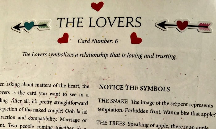 How to bling The Tarot Coloring Book - Sticker Love - The Lovers 