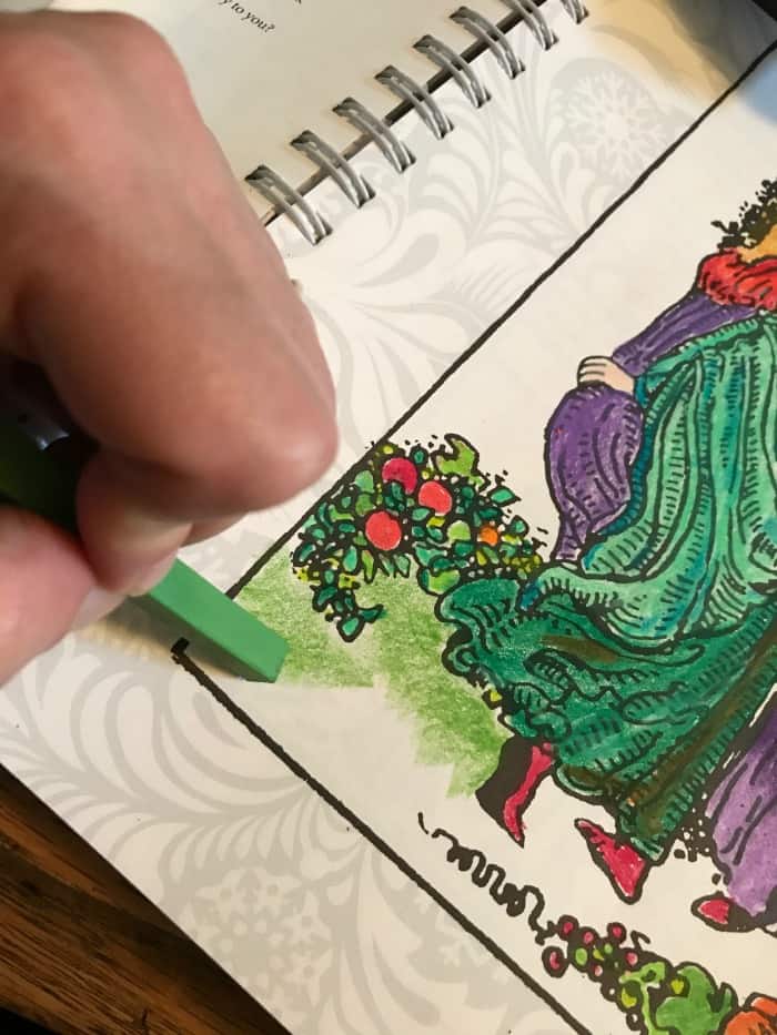 How to Bling The Tarot Coloring Book - Prismacolor Colored Pencils - Art Stix coverage