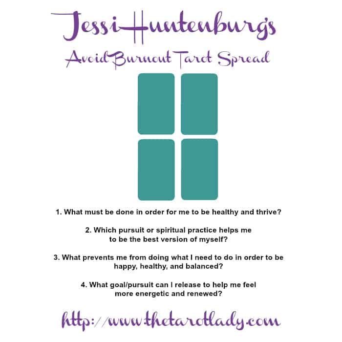 Tarot Spread Test Drive – Jessi Huntenburg’s Avoid Burnout Spread