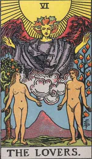Which tarot cards indicate sex?