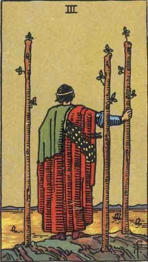 Which tarot cards indicate travel? Three of Wands