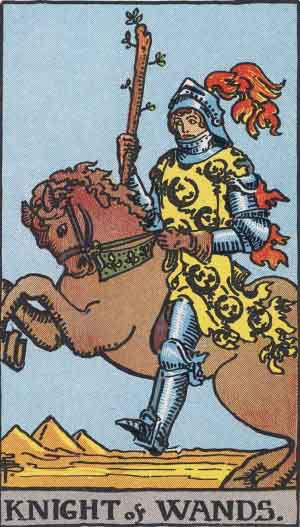 Which tarot cards indicate travel? Knight of Wands