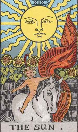 Which tarot cards indicate travel? The Sun