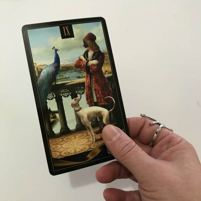 Behind the Scenes with The Venetian Tarot: Nine of Pentacles