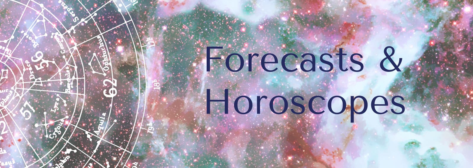 Forecasts and horoscopes. The Tarot Lady's monthly horoscopes. Astrology. Zodiac.