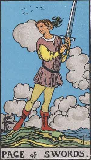Which tarot cards indicate children? Page of Swords