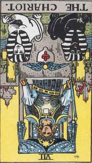 Which tarot cards indicate criminal activity? The Chariot reversed